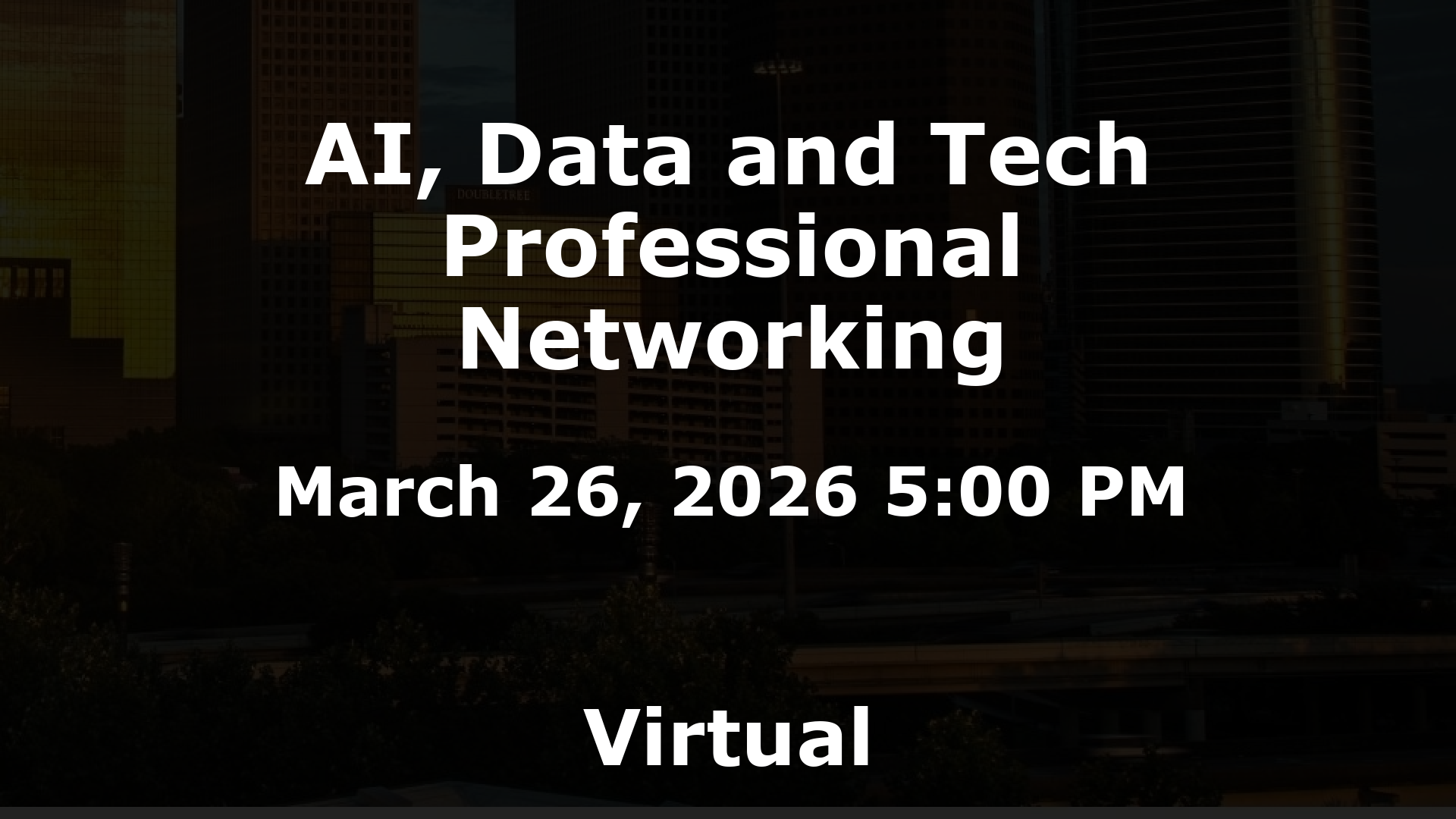 AI, Data and Tech Professional Networking event image